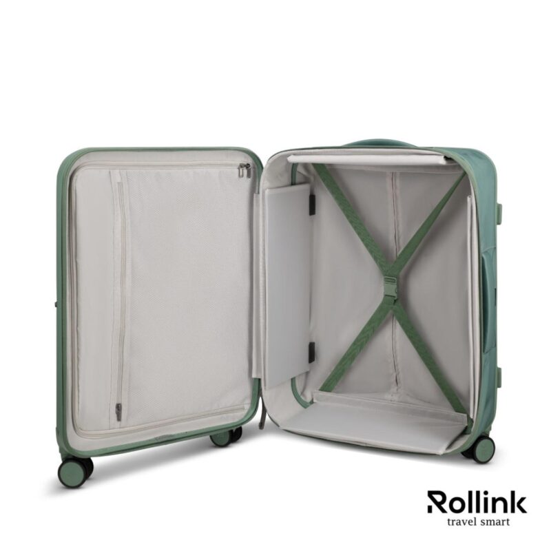 Custom Rollink? Mono 26" Medium Checked Luggage - 4