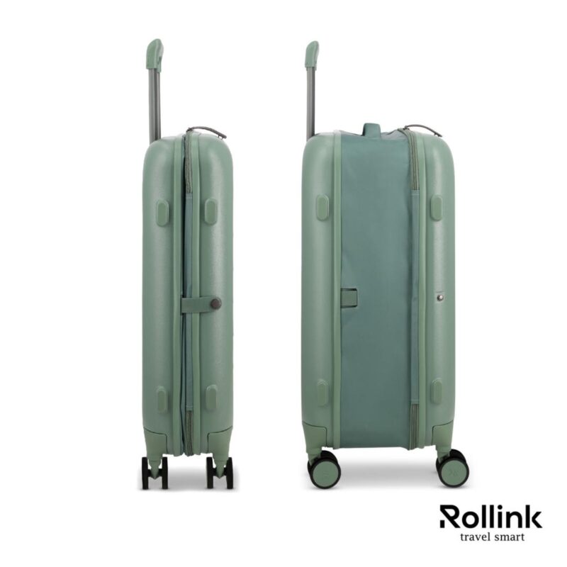 Custom Rollink? Mono 26" Medium Checked Luggage - 5