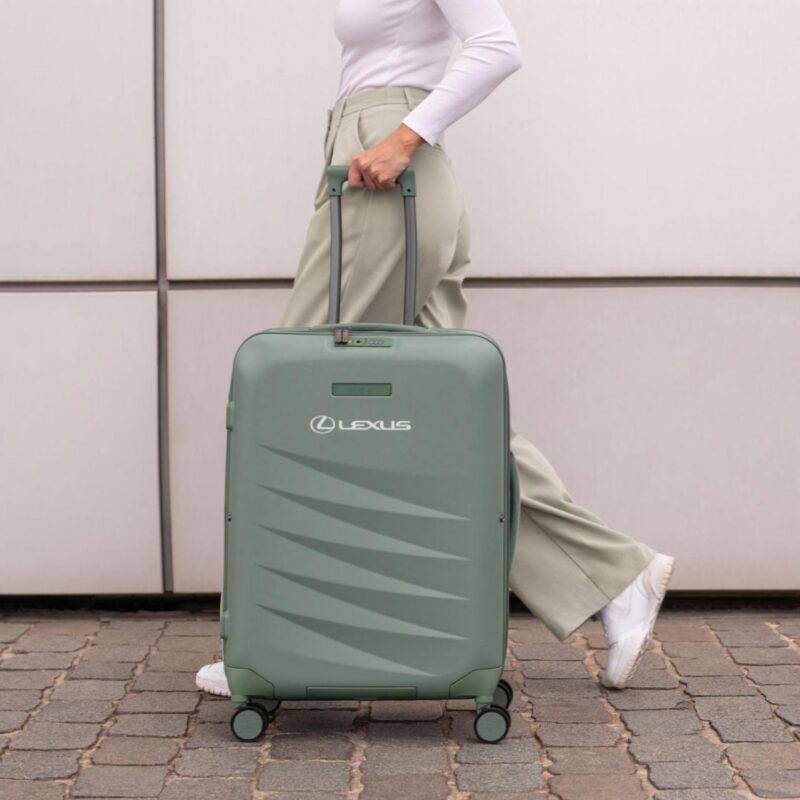 Custom Rollink? Mono 26" Medium Checked Luggage - 7