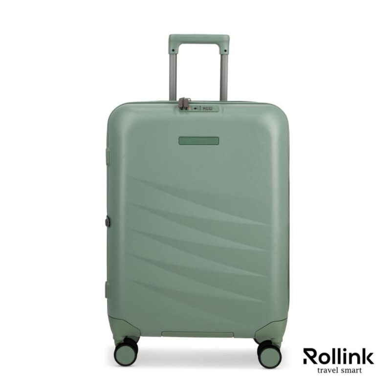 Custom Rollink? Mono 26" Medium Checked Luggage - 9